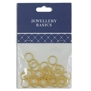 Jump Rings Dark Gold Plate 10mm Pack 30